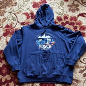 Men's Duluth Trading Navy Blue Busch Light Hoodie